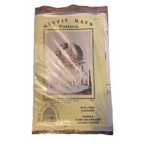 VTG KITTIE KATS Pattern 3 Cat Dolls And 1 Mouse Craft Sewing Pattern